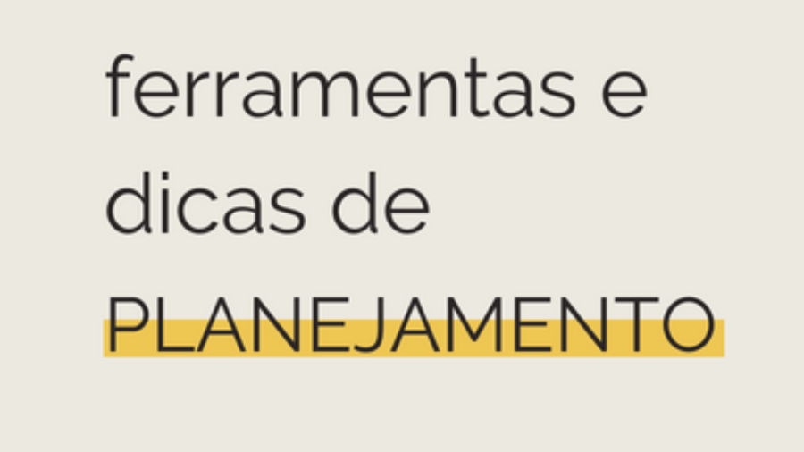 planejamento ferramnetas