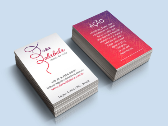 Cartão de visita "Ação''